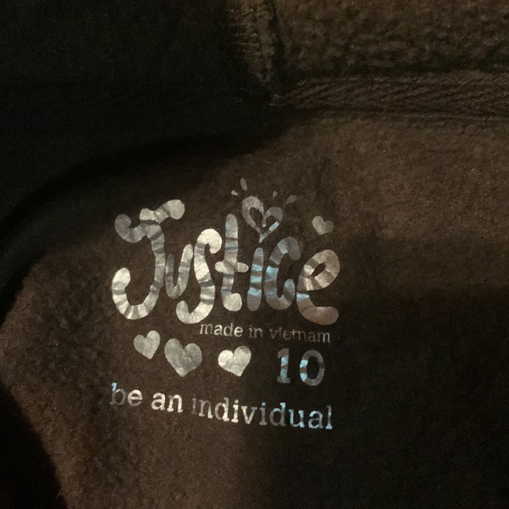Girls size 10 Justice Sweatshirt - Picture 2 of 2